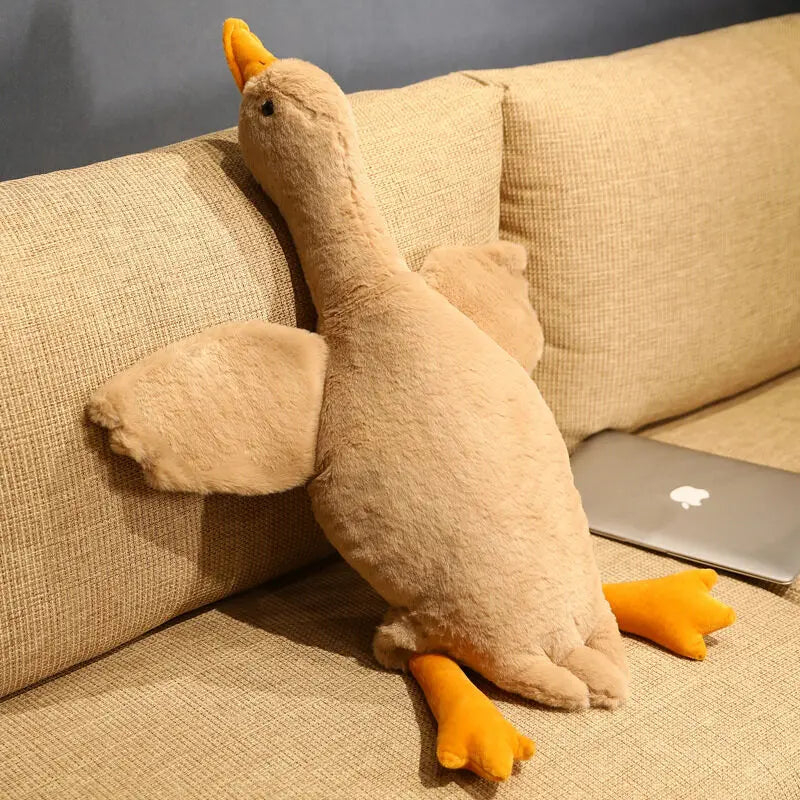 Extra-Large Yellow Duck Plush Pillow