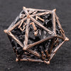 Hollow Metal Polyhedral Dragon Dice Set