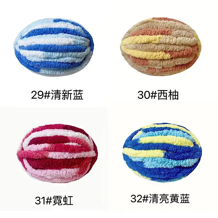 Chunky Chenille Yarn for Knitting and Crochet