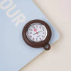 Colorful Silicone Nurse Pocket Watch with Brooch Pin