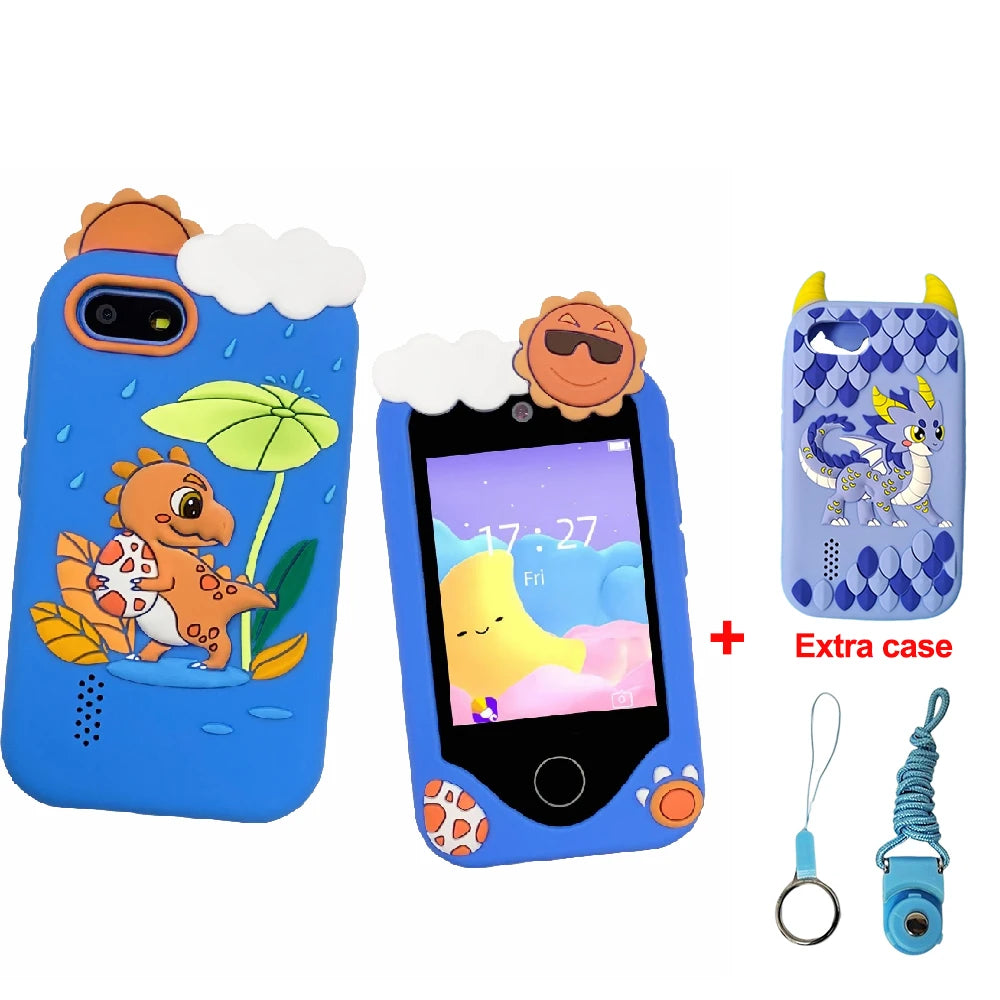 Kids' Smart Phone Toy with Dual Camera and 28 Learning Games
