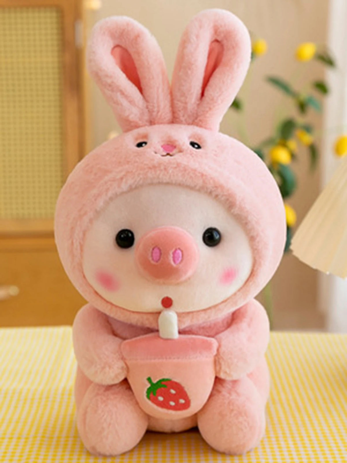 Cute Plush Pig Toy - Soft Pink Stuffed Animal