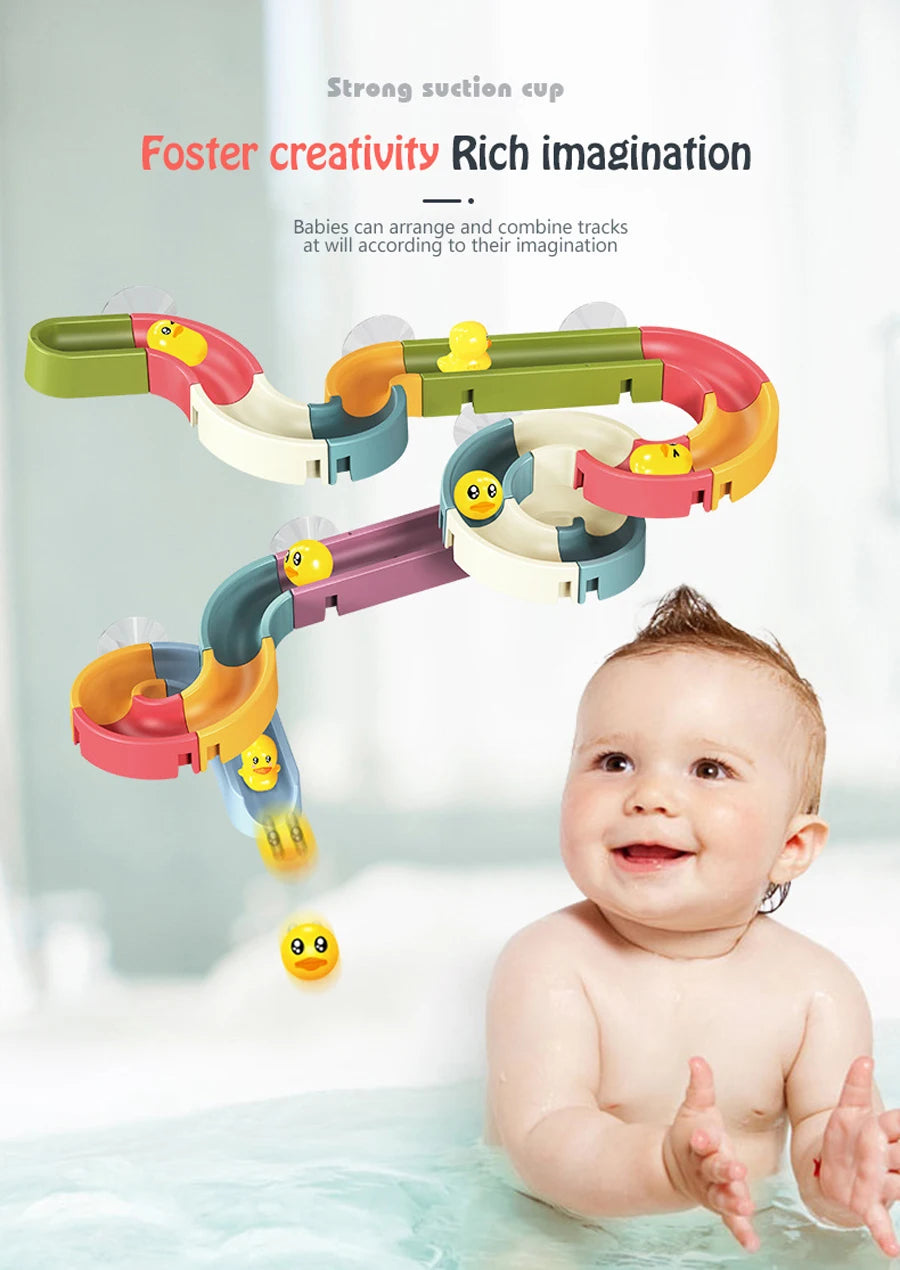 Bath Time Duck Slide Toy Set