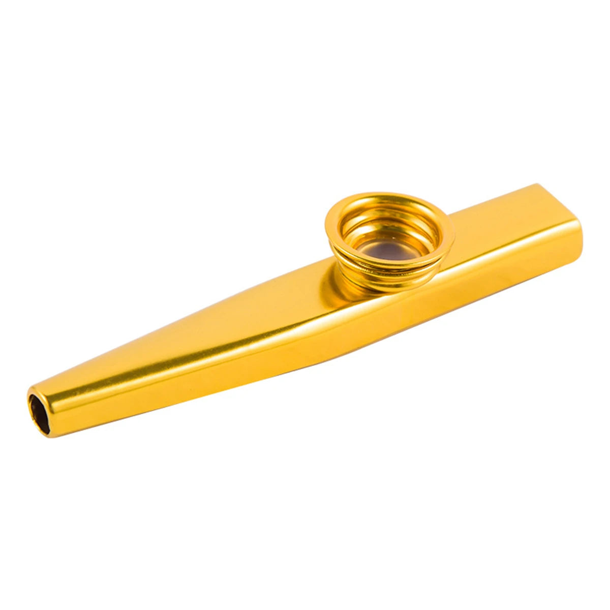 Silver Aluminum Kazoo with Vibrating Membrane