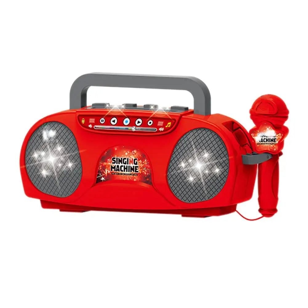 Kids Karaoke Machine with Microphone and Light Effects