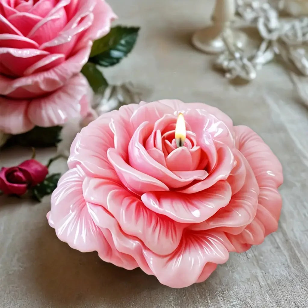 3D Rose Silicone Mold for Candle, Soap & Resin Crafts
