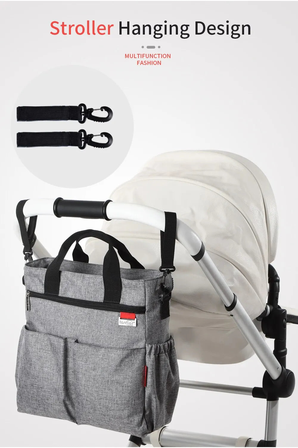 Multifunctional Waterproof Diaper Tote Bag for Parents