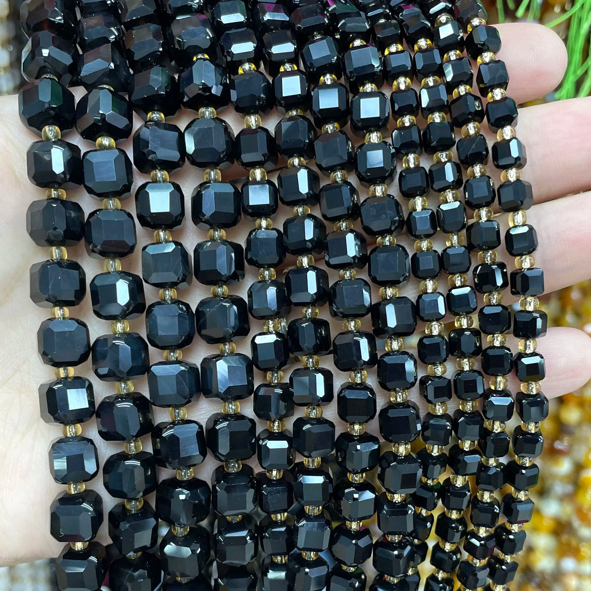 Natural Stone Faceted Beads for Jewelry Making