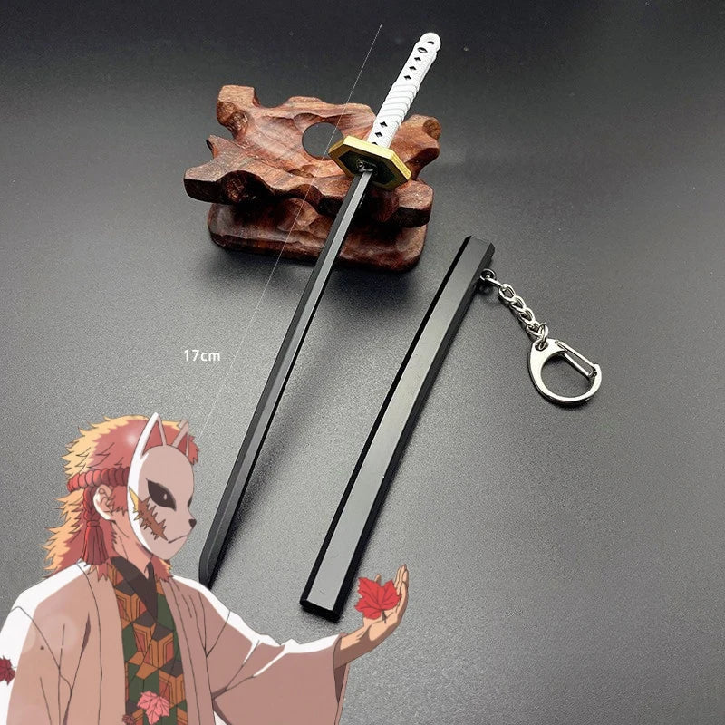 Metal Demon Slayer Katana Replica – Tanjiro Inspired Mini Samurai Sword