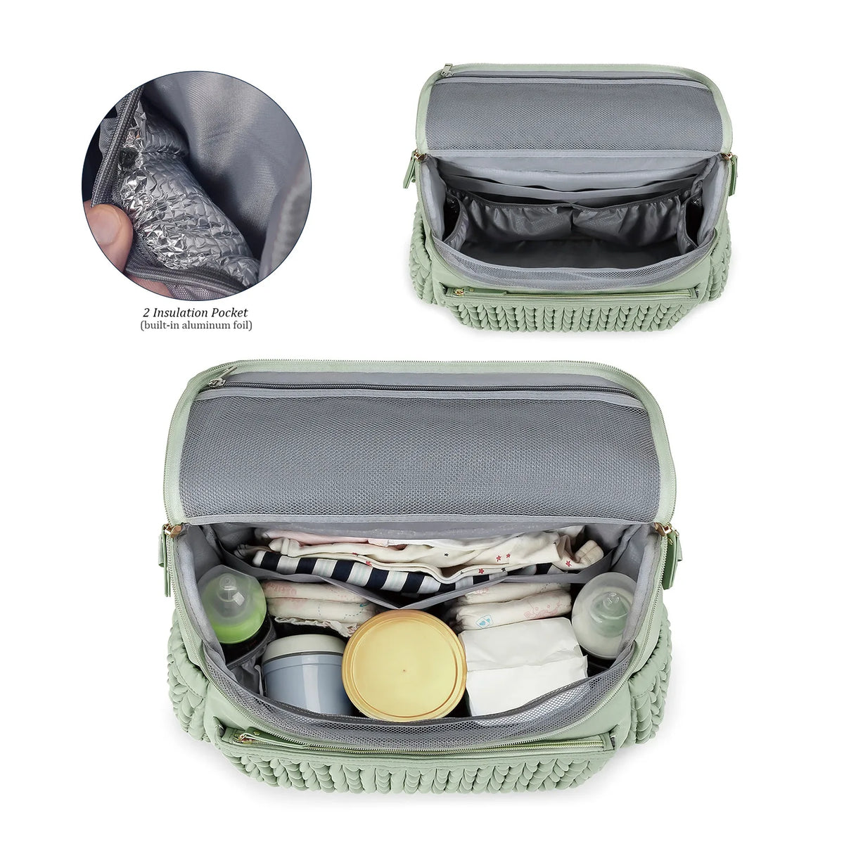 Large Capacity Waterproof Diaper Bag Tote