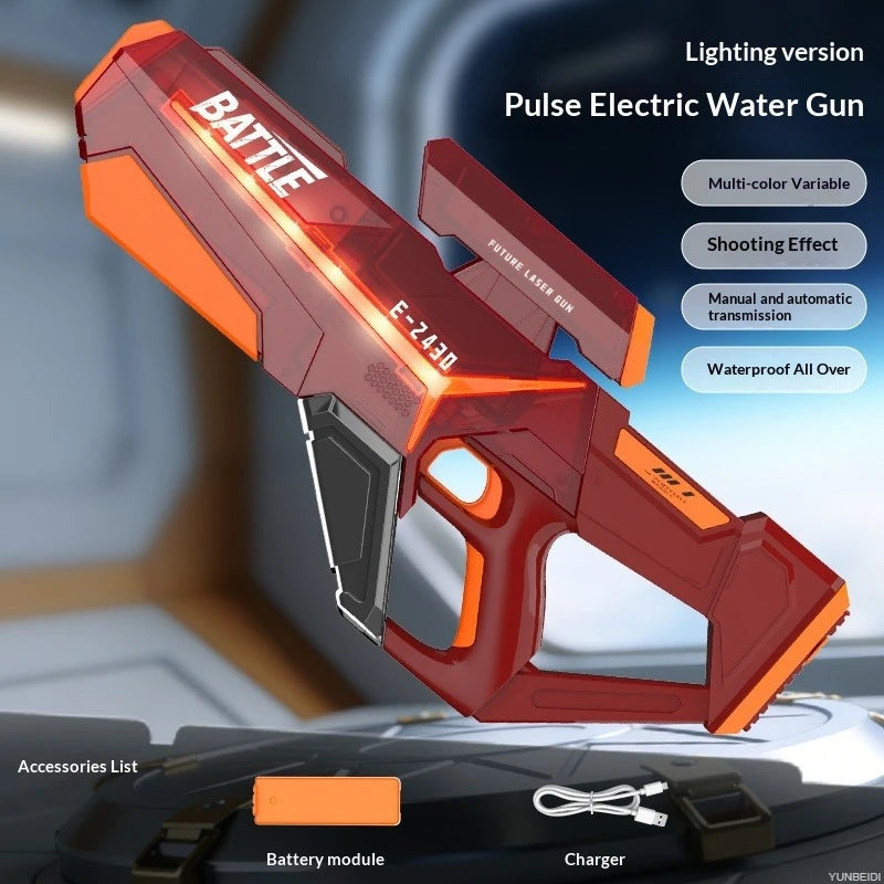 Electric LED Water Gun with Automatic Suction