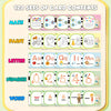 A collection of 120 sets of learning flash cards categorized into Math, Paint, Letter, Number, and Word topics for children.