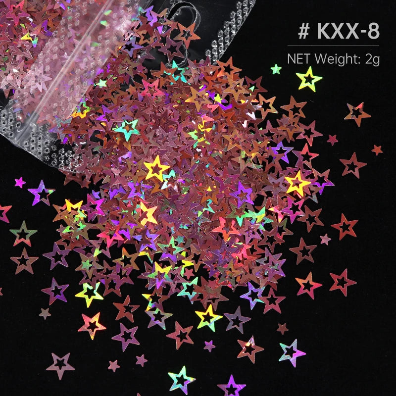 Shimmering Star Resin Sequins for DIY Crafts