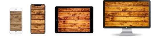 A set of four wooden photo backdrops for children's parties and photography