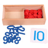 Wooden Number Counting Game with Montessori Cards