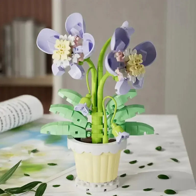 DIY Mini Flower Building Block Kit – Everlasting Desktop Decor