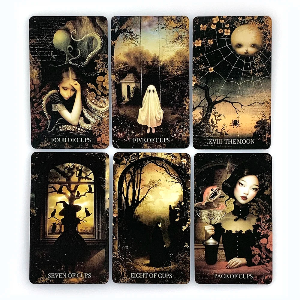 Grim Tales Tarot Card Deck – 78-Card English Edition for Divination & Reflection