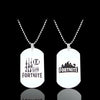 Fortnite Emblem Stainless Steel Charm Pendant Necklace