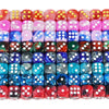 12mm Acrylic Dice Set – Mixed Colors, 10-Pack for Tabletop Gaming