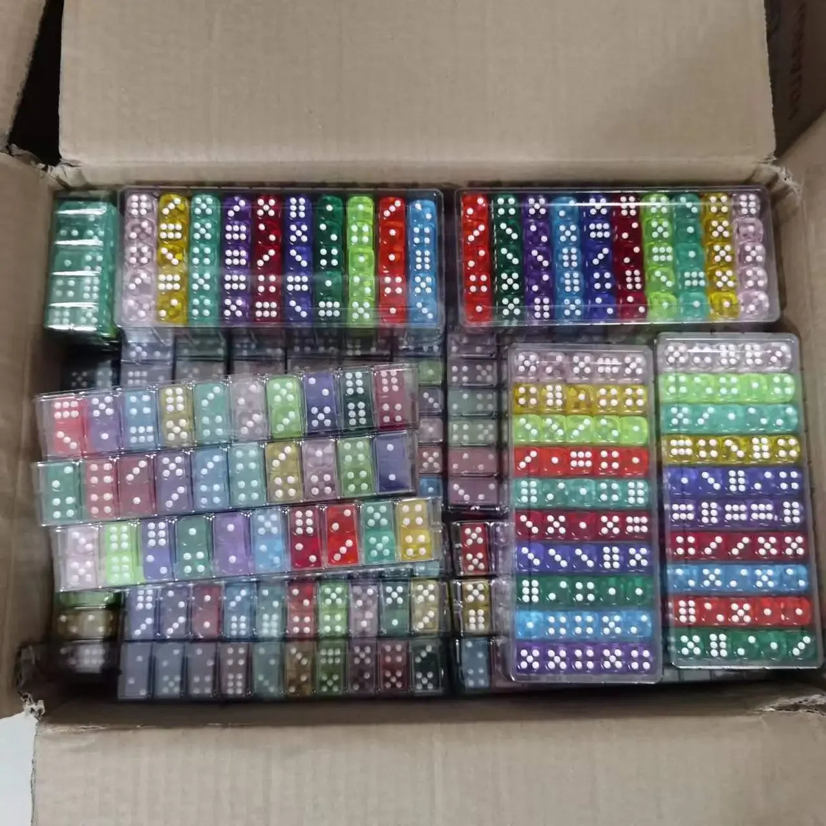 Acrylic Dice Set – 100 Colorful 14mm Dice for Games, Parties & Learning
