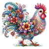 Vibrant Rooster Wooden Jigsaw Puzzle – Mindful Challenge for Adults
