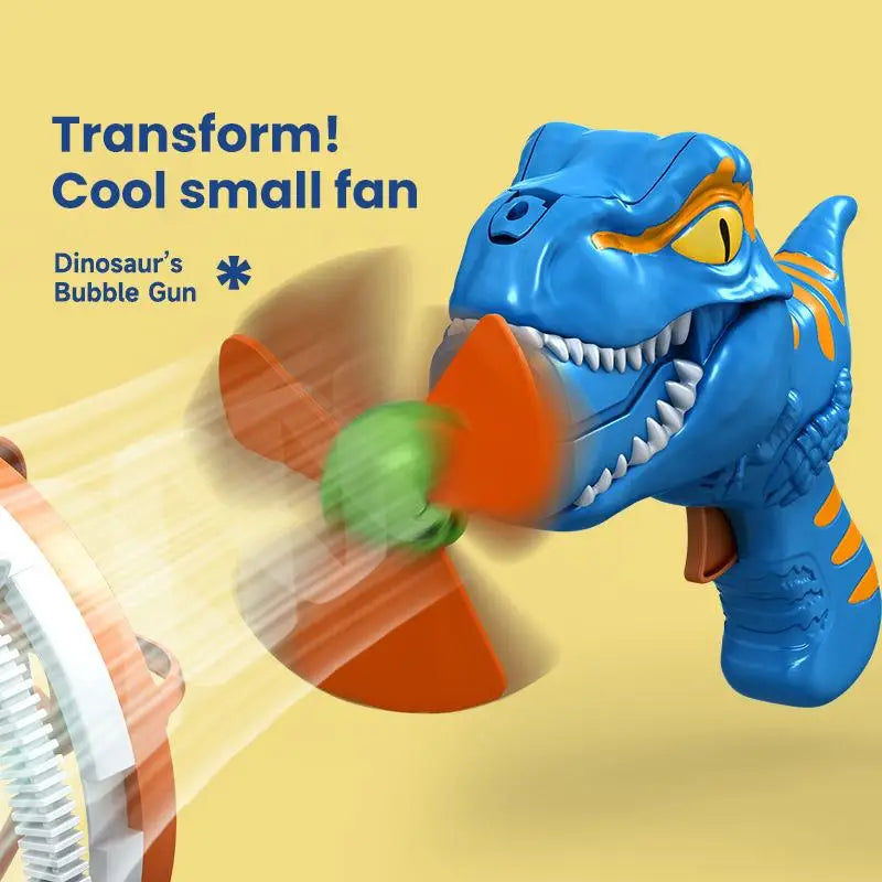 Dinosaur Bubble Gun – Automatic Light-Up Bubble Blower for Kids