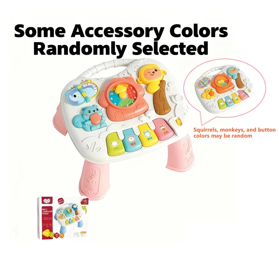 Baby Interactive Learning Table with Animal Sounds & Piano Keys