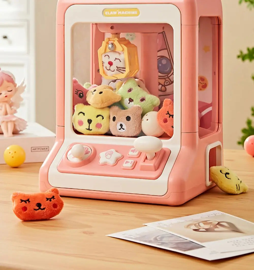 Mini Claw Machine Toy with Lights and Music for Kids
