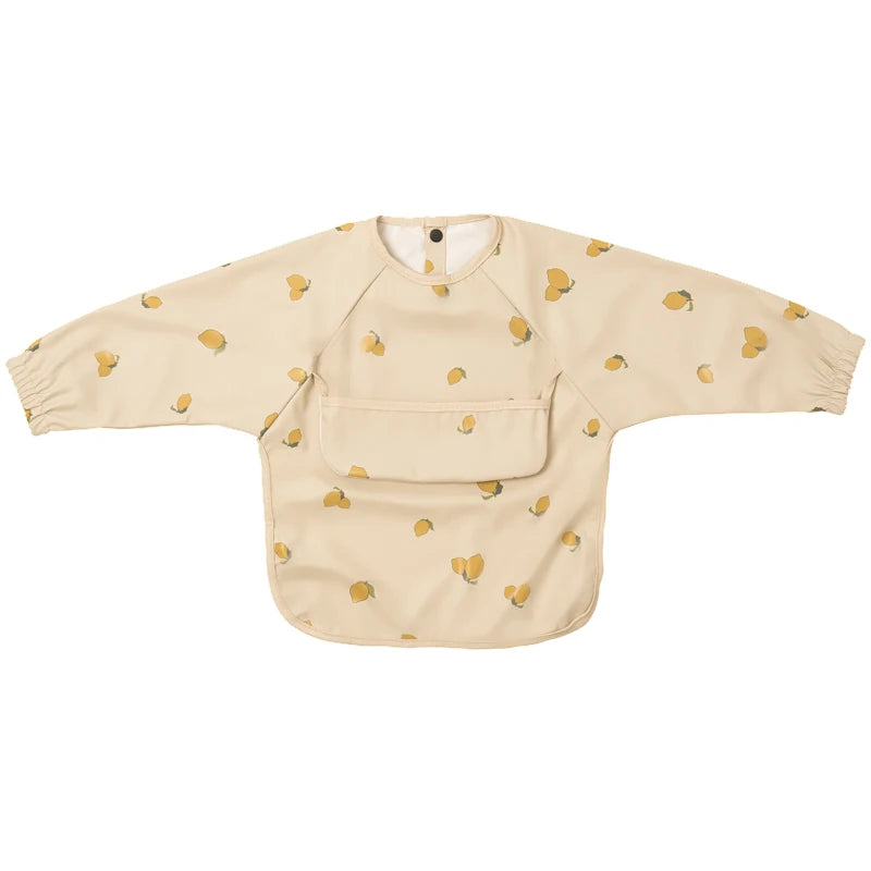 Waterproof Long-Sleeve Art Smock Bib for Toddlers