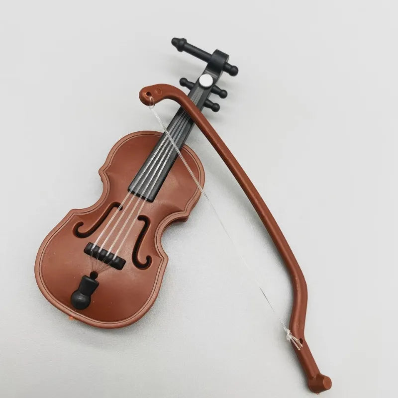 Handcrafted Miniature Wooden Violin Decoration