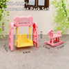 Miniature Dollhouse Furniture Set with Cradle, Piano & Table