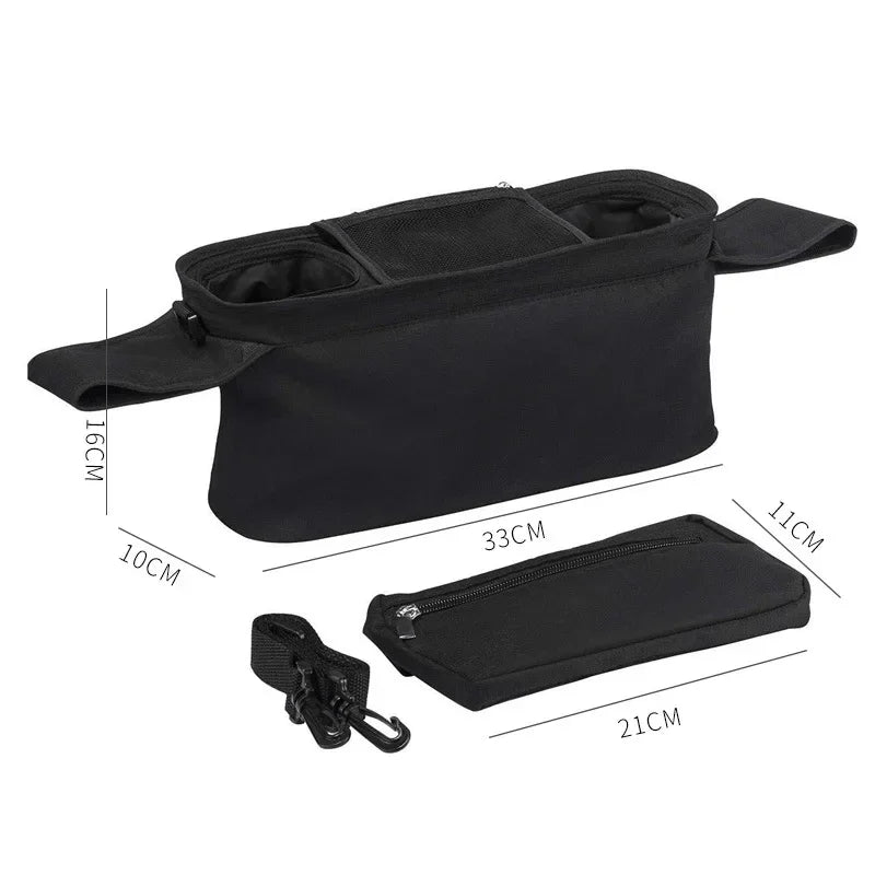 Large Capacity Hanging Stroller Organizer Bag for Diapers & Baby Essentials