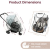 Universal Waterproof Stroller Rain Cover with Breathable Vent