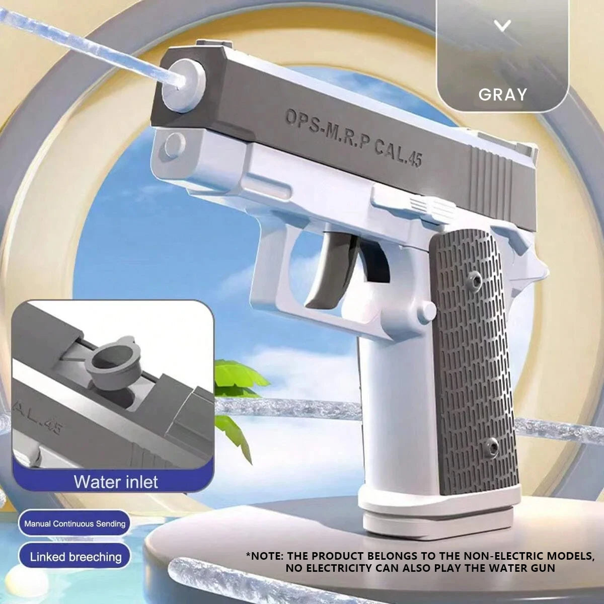 Rechargeable Electric Water Gun with 32-Foot Range