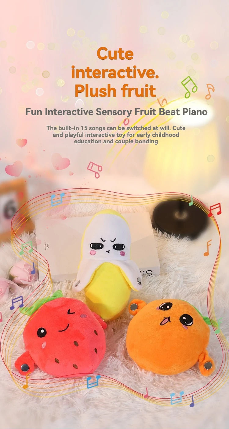 Fruit Metronome Plush Toy with Music