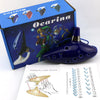 12-Hole Ceramic Ocarina in Alto C with Blue Glaze