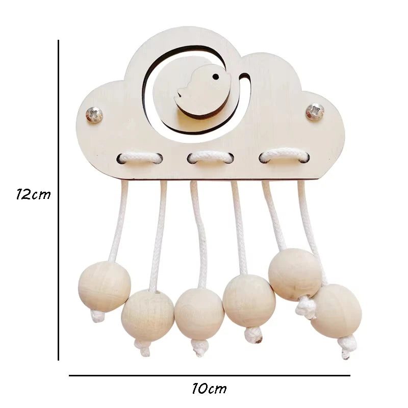 Montessori Wooden Busy Board Parts DIY Sensory Activity Set