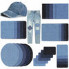 Iron-On Denim Patches for Jeans Repair & DIY Crafts