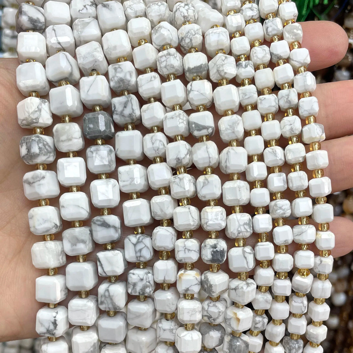 Natural Stone Faceted Beads for Jewelry Making