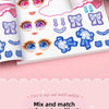 Reusable sticker book featuring princess makeup designs and face templates for kids