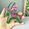 Handcrafted PU Leather Pony Bag Charm