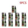 A set of nine cans of Toxic Bomb Super fart spray prank gag products.