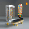 Mini Finger Skateboard with Art Patterns