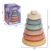 Soft Silicone Stacking Rings for Toddlers – Montessori Sensory Teether Toy Set