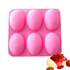 6-Cavity Silicone Soap Mold for DIY Crafts & Baking