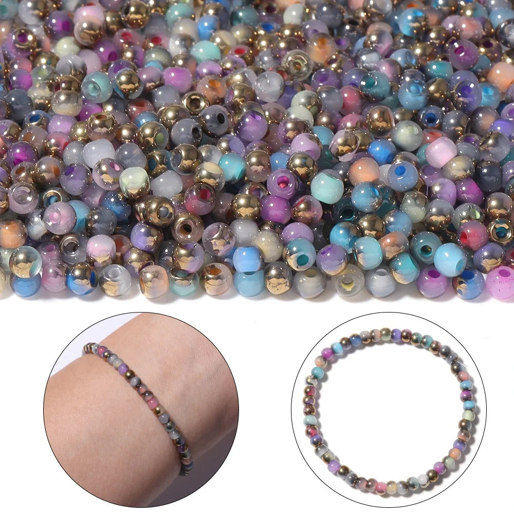 Colorful Glass Beads Jewelry Making Kit – 130 Pieces