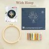 Beginner Embroidery Kit with Floral and Cat Patterns