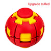 Red and yellow burger-shaped stress relief toy spinner for fingers