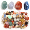 A collection of colorful acrylic beads in various shapes and colors for jewelry making