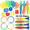 Kids Swimming Pool Diving Toys Set with Pirate Theme
